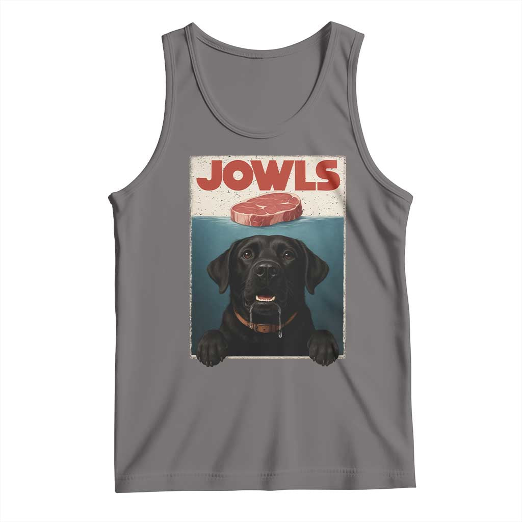 Black Labrador Retriever Tank Top Funny Jowls Horror Dog Poster - Wonder Print Shop