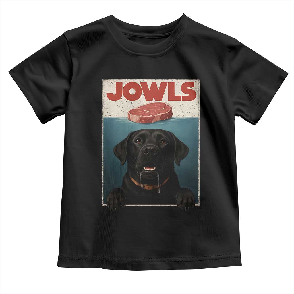 Black Labrador Retriever Toddler T Shirt Funny Jowls Horror Dog Poster - Wonder Print Shop
