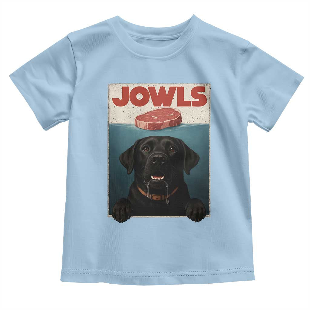 Black Labrador Retriever Toddler T Shirt Funny Jowls Horror Dog Poster - Wonder Print Shop