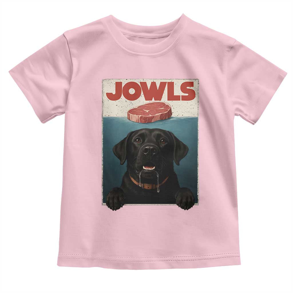 Black Labrador Retriever Toddler T Shirt Funny Jowls Horror Dog Poster - Wonder Print Shop