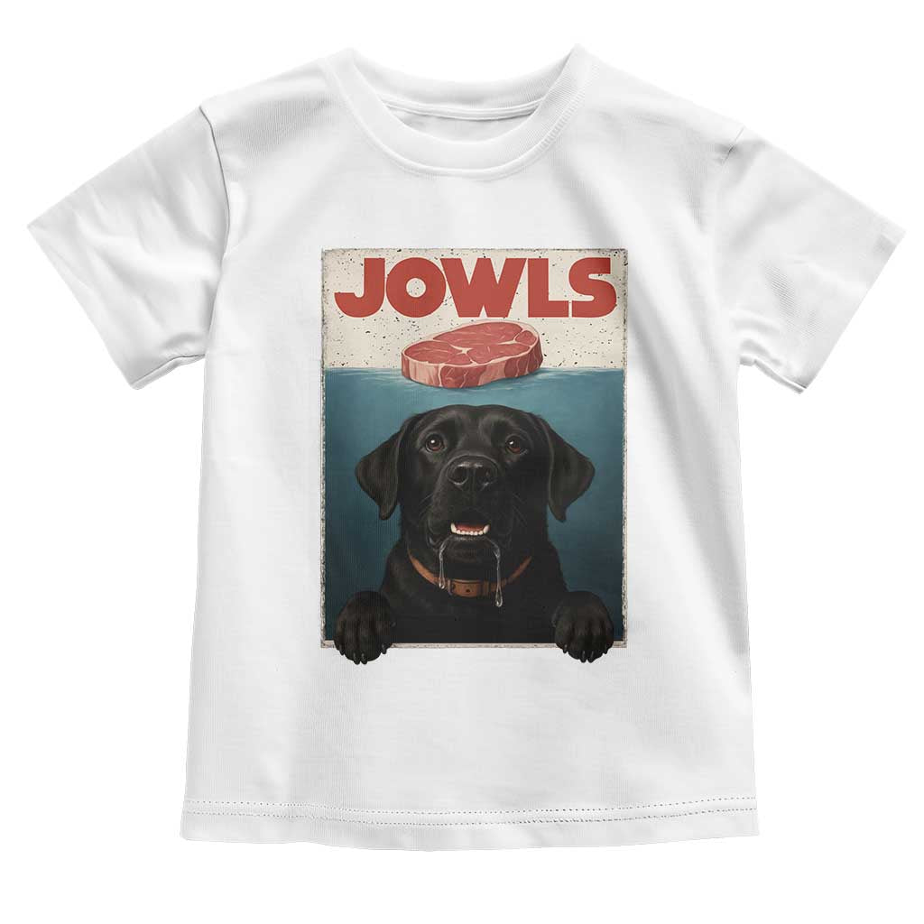 Black Labrador Retriever Toddler T Shirt Funny Jowls Horror Dog Poster - Wonder Print Shop