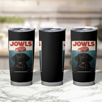 Black Labrador Retriever Tumbler Cup Funny Jowls Horror Dog Poster - Wonder Print Shop