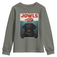 Black Labrador Retriever Youth Sweatshirt Funny Jowls Horror Dog Poster - Wonder Print Shop