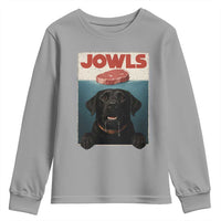 Black Labrador Retriever Youth Sweatshirt Funny Jowls Horror Dog Poster - Wonder Print Shop