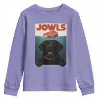 Black Labrador Retriever Youth Sweatshirt Funny Jowls Horror Dog Poster - Wonder Print Shop