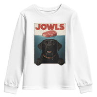 Black Labrador Retriever Youth Sweatshirt Funny Jowls Horror Dog Poster - Wonder Print Shop