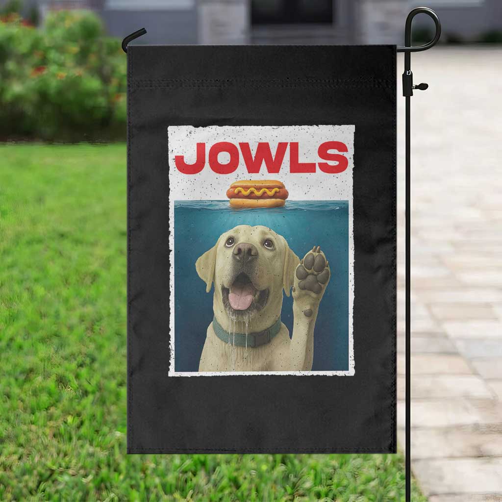 Funny Yellow Lab Jowls Garden Flag Labrador Retriever Lover Gift - Wonder Print Shop