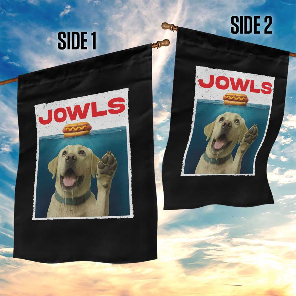 Funny Yellow Lab Jowls Garden Flag Labrador Retriever Lover Gift - Wonder Print Shop