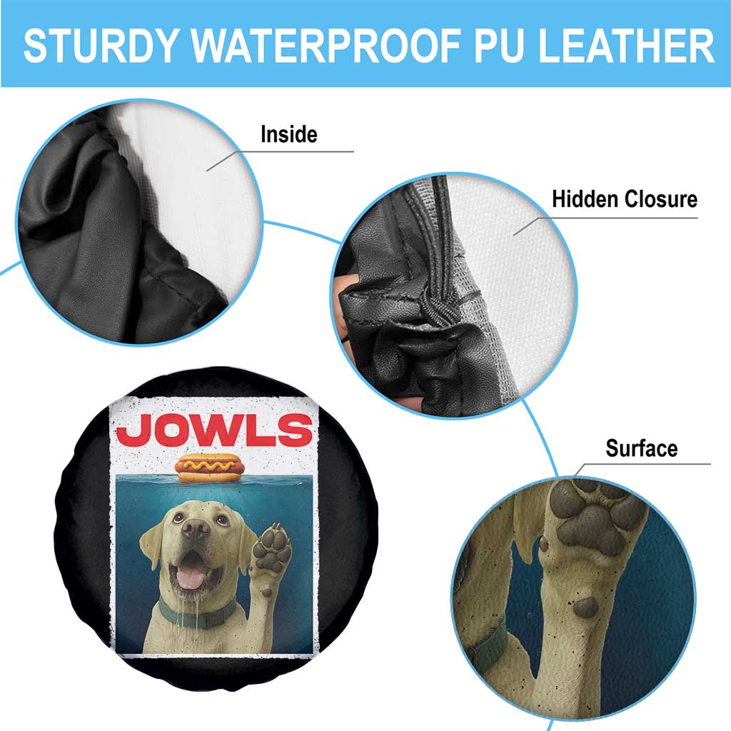 Funny Yellow Lab Jowls Spare Tire Cover Labrador Retriever Lover Gift - Wonder Print Shop