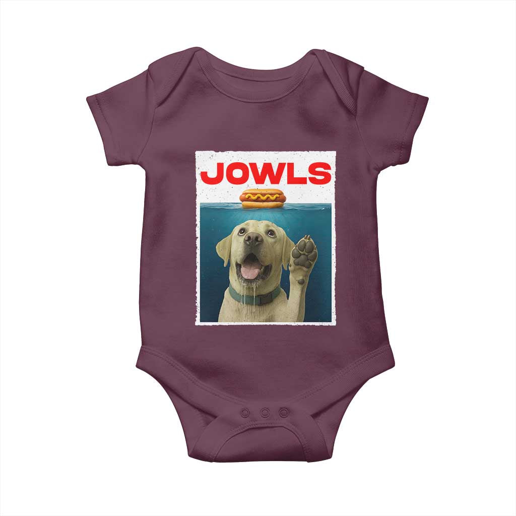 Funny Yellow Lab Jowls Baby Onesie Labrador Retriever Lover Gift - Wonder Print Shop