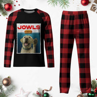 Funny Yellow Lab Jowls Plaid Pajama Set Labrador Retriever Lover Gift - Wonder Print Shop