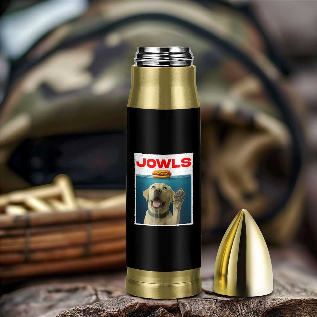 Funny Yellow Lab Jowls Bullet Tumbler Labrador Retriever Lover Gift - Wonder Print Shop