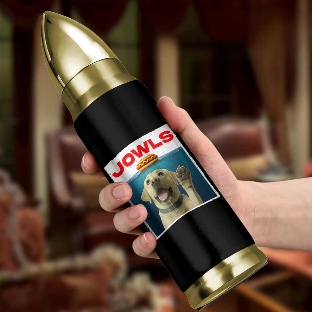 Funny Yellow Lab Jowls Bullet Tumbler Labrador Retriever Lover Gift - Wonder Print Shop