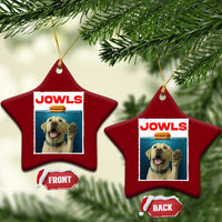 Funny Yellow Lab Jowls Ceramic Ornament Labrador Retriever Lover Gift - Wonder Print Shop