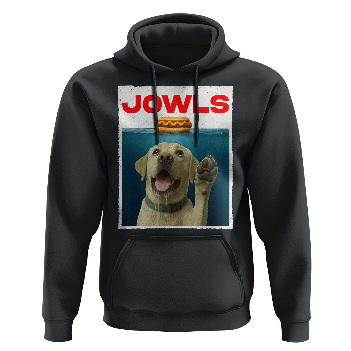 Funny Yellow Lab Jowls Hoodie Labrador Retriever Lover Gift - Wonder Print Shop