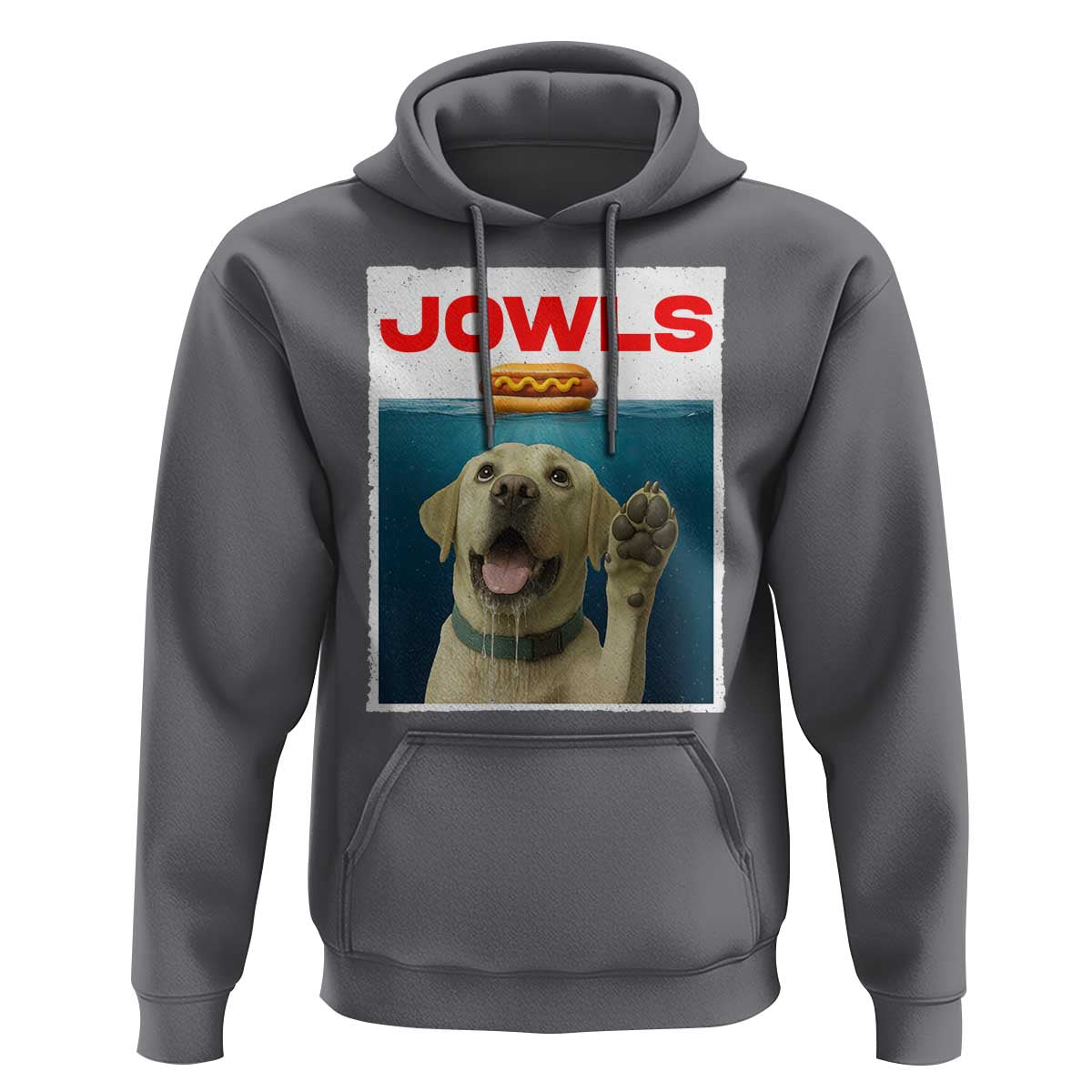 Funny Yellow Lab Jowls Hoodie Labrador Retriever Lover Gift - Wonder Print Shop