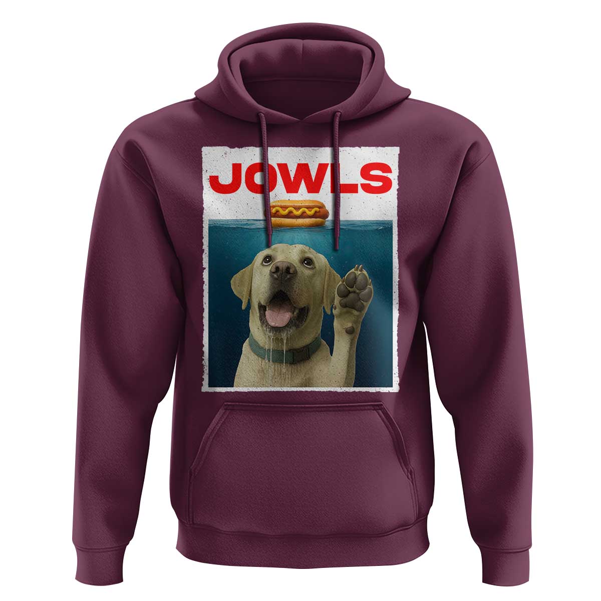 Funny Yellow Lab Jowls Hoodie Labrador Retriever Lover Gift - Wonder Print Shop