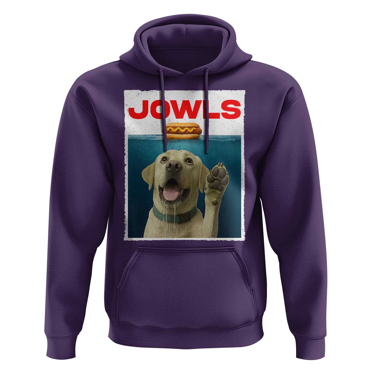 Funny Yellow Lab Jowls Hoodie Labrador Retriever Lover Gift - Wonder Print Shop