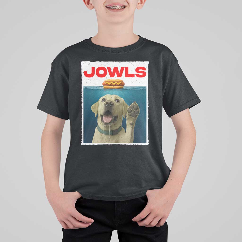 Funny Yellow Lab Jowls T Shirt For Kid Labrador Retriever Lover Gift - Wonder Print Shop