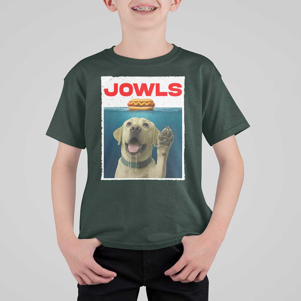 Funny Yellow Lab Jowls T Shirt For Kid Labrador Retriever Lover Gift - Wonder Print Shop