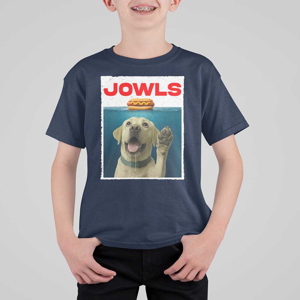 Funny Yellow Lab Jowls T Shirt For Kid Labrador Retriever Lover Gift - Wonder Print Shop