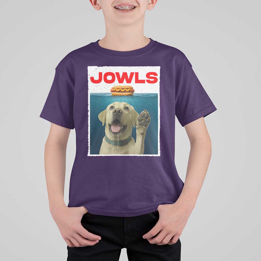 Funny Yellow Lab Jowls T Shirt For Kid Labrador Retriever Lover Gift - Wonder Print Shop