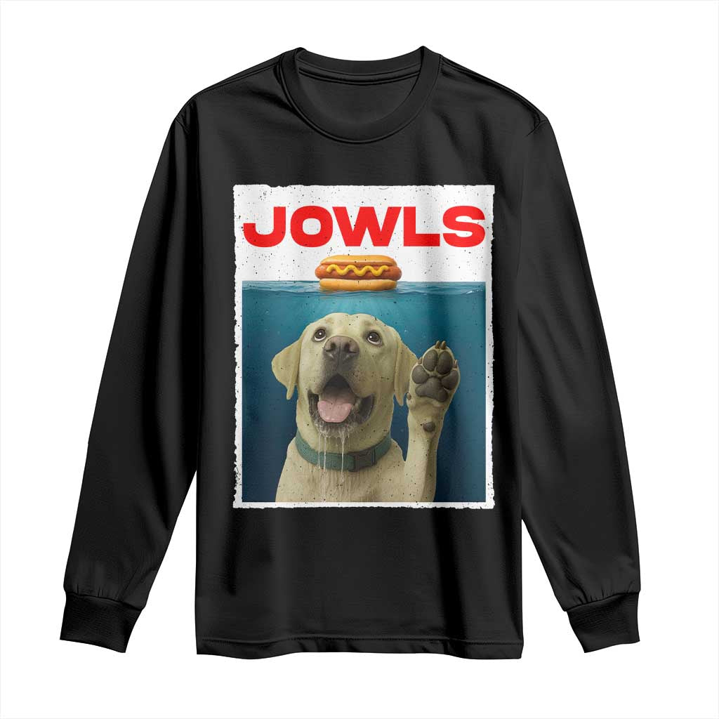 Funny Yellow Lab Jowls Long Sleeve Shirt Labrador Retriever Lover Gift - Wonder Print Shop