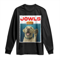 Funny Yellow Lab Jowls Long Sleeve Shirt Labrador Retriever Lover Gift - Wonder Print Shop