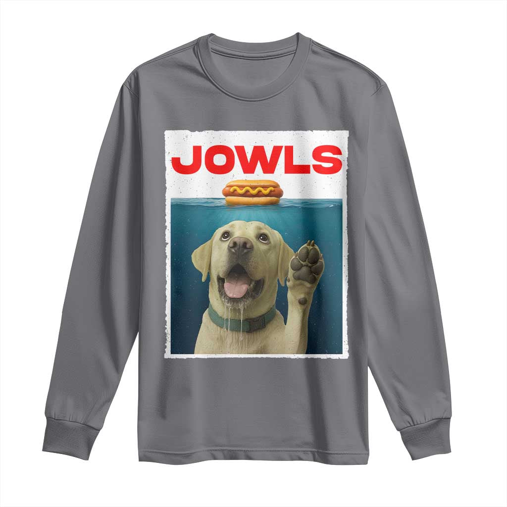 Funny Yellow Lab Jowls Long Sleeve Shirt Labrador Retriever Lover Gift - Wonder Print Shop