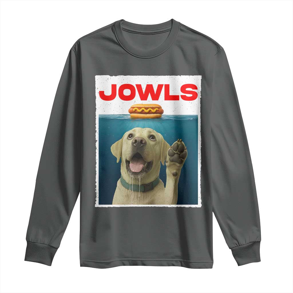Funny Yellow Lab Jowls Long Sleeve Shirt Labrador Retriever Lover Gift - Wonder Print Shop
