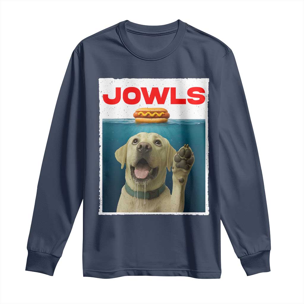 Funny Yellow Lab Jowls Long Sleeve Shirt Labrador Retriever Lover Gift - Wonder Print Shop