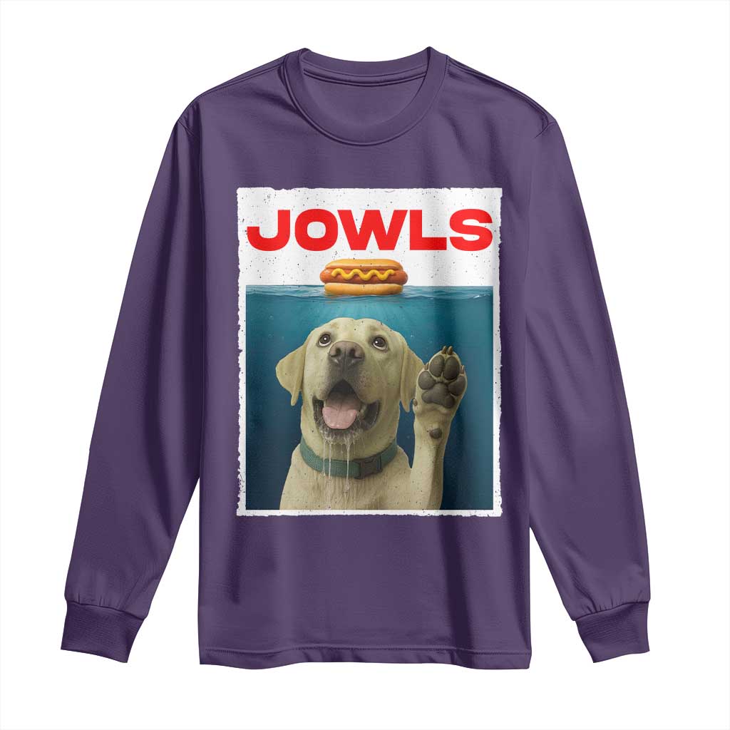 Funny Yellow Lab Jowls Long Sleeve Shirt Labrador Retriever Lover Gift - Wonder Print Shop