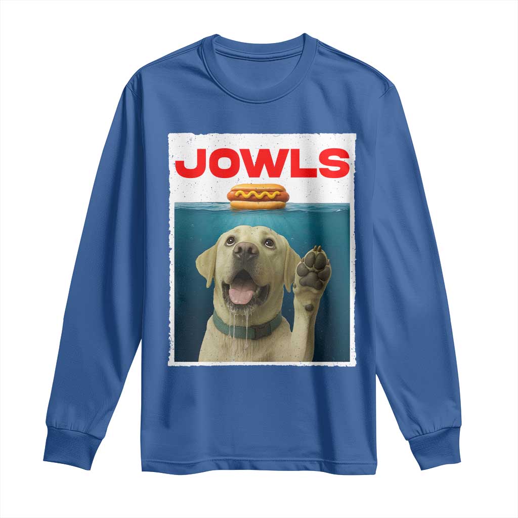 Funny Yellow Lab Jowls Long Sleeve Shirt Labrador Retriever Lover Gift - Wonder Print Shop