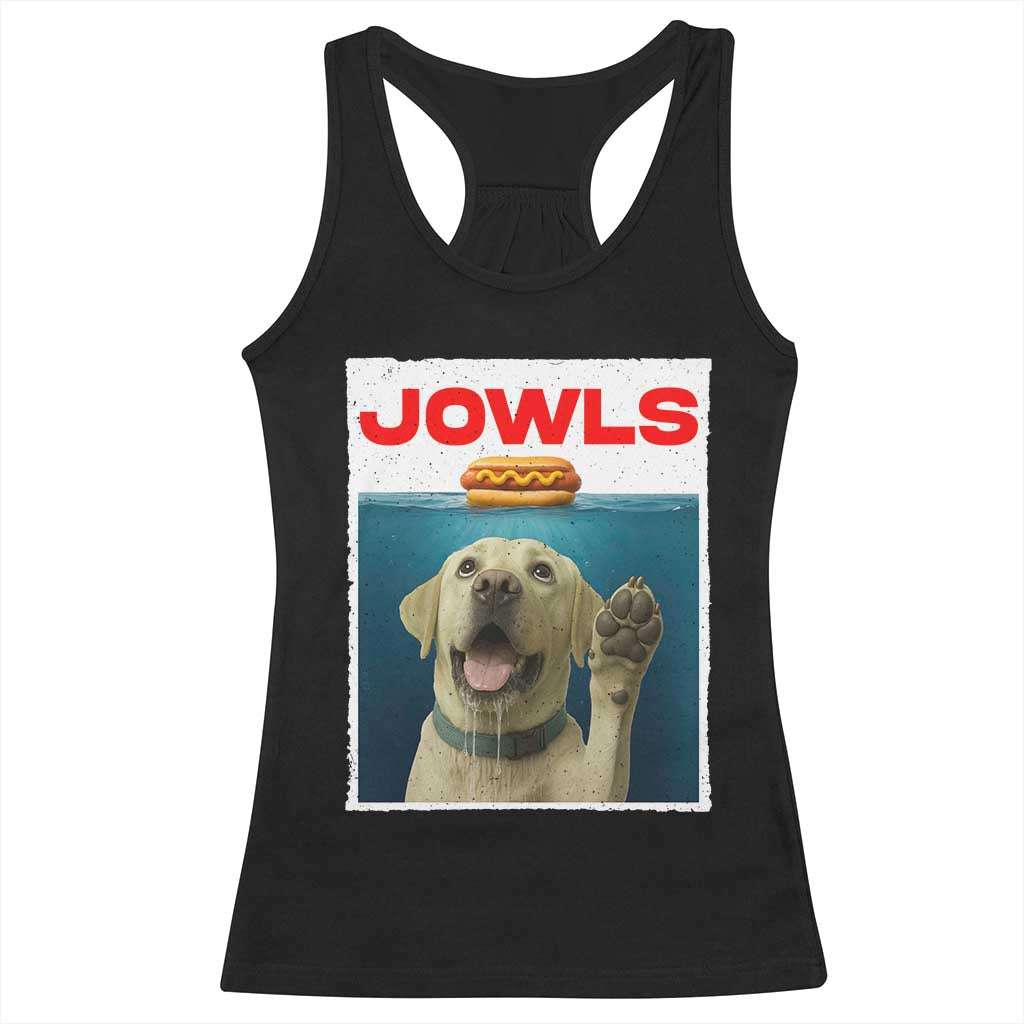 Funny Yellow Lab Jowls Racerback Tank Top Labrador Retriever Lover Gift - Wonder Print Shop