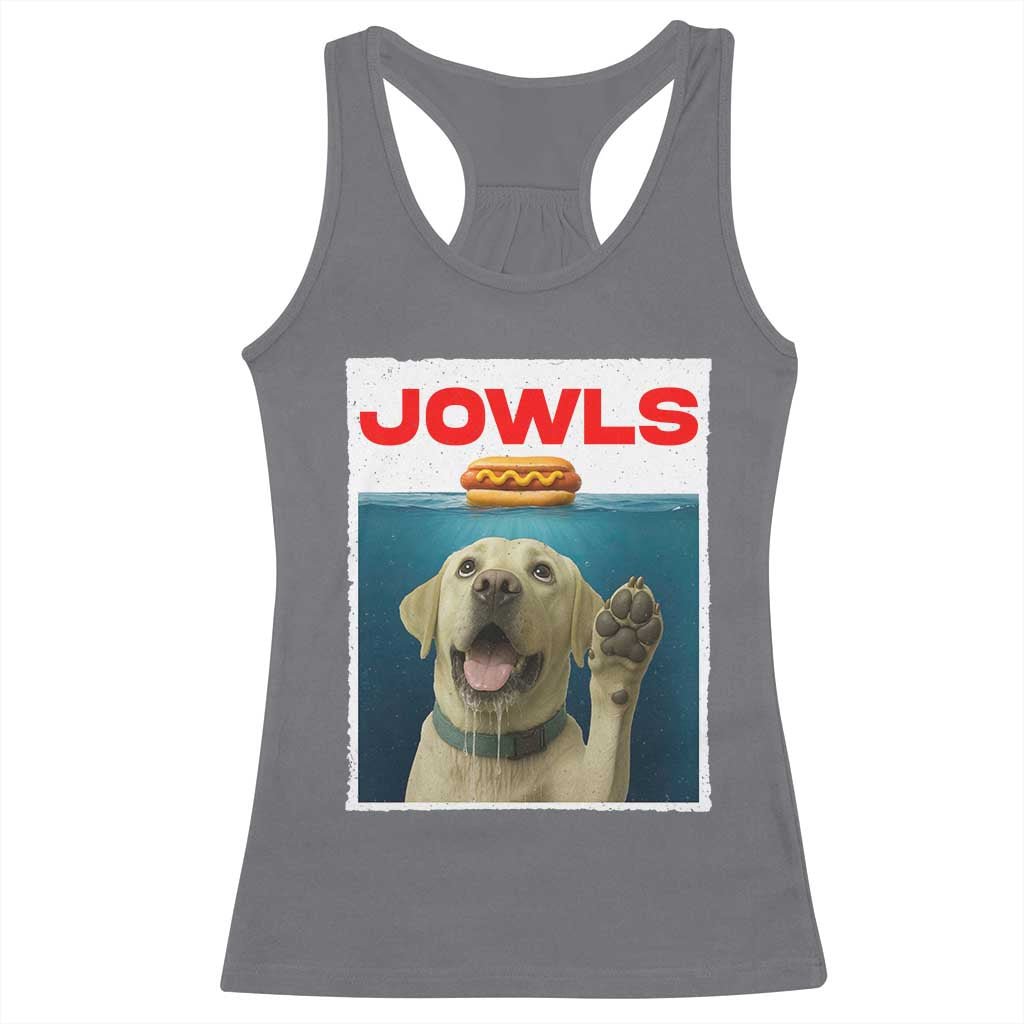 Funny Yellow Lab Jowls Racerback Tank Top Labrador Retriever Lover Gift - Wonder Print Shop
