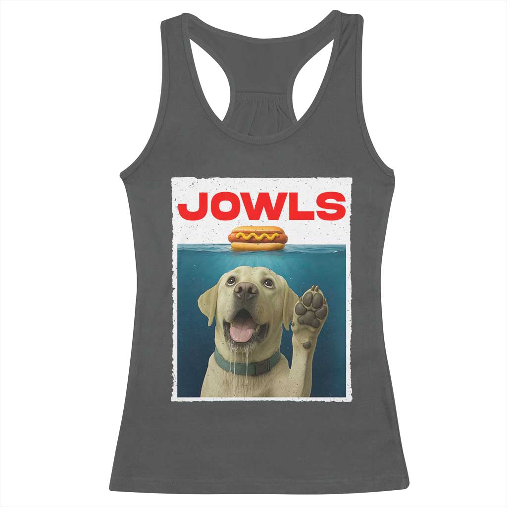 Funny Yellow Lab Jowls Racerback Tank Top Labrador Retriever Lover Gift - Wonder Print Shop
