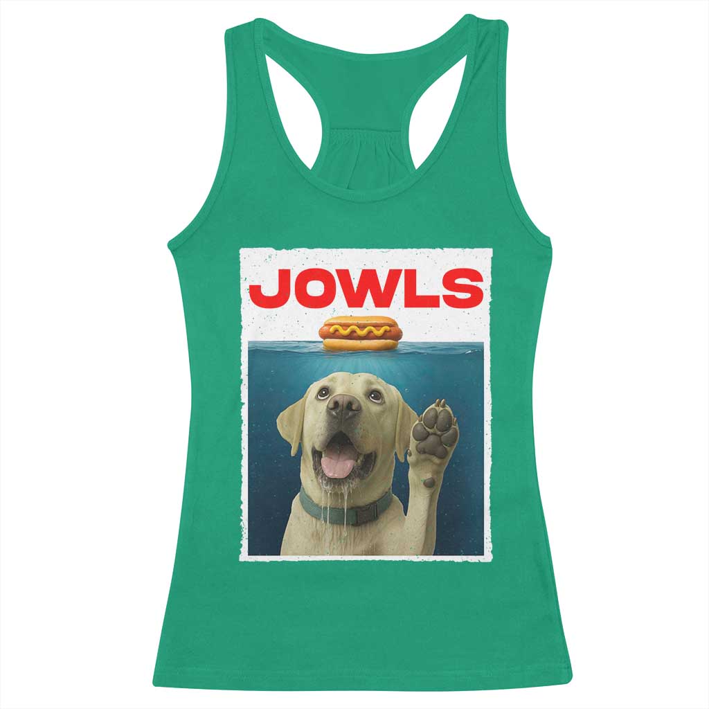 Funny Yellow Lab Jowls Racerback Tank Top Labrador Retriever Lover Gift - Wonder Print Shop