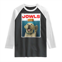 Funny Yellow Lab Jowls Raglan Shirt Labrador Retriever Lover Gift - Wonder Print Shop