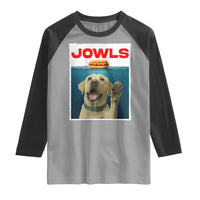 Funny Yellow Lab Jowls Raglan Shirt Labrador Retriever Lover Gift - Wonder Print Shop