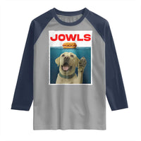 Funny Yellow Lab Jowls Raglan Shirt Labrador Retriever Lover Gift - Wonder Print Shop