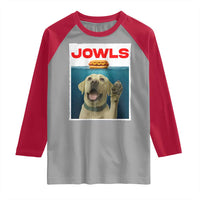 Funny Yellow Lab Jowls Raglan Shirt Labrador Retriever Lover Gift - Wonder Print Shop