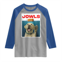 Funny Yellow Lab Jowls Raglan Shirt Labrador Retriever Lover Gift - Wonder Print Shop
