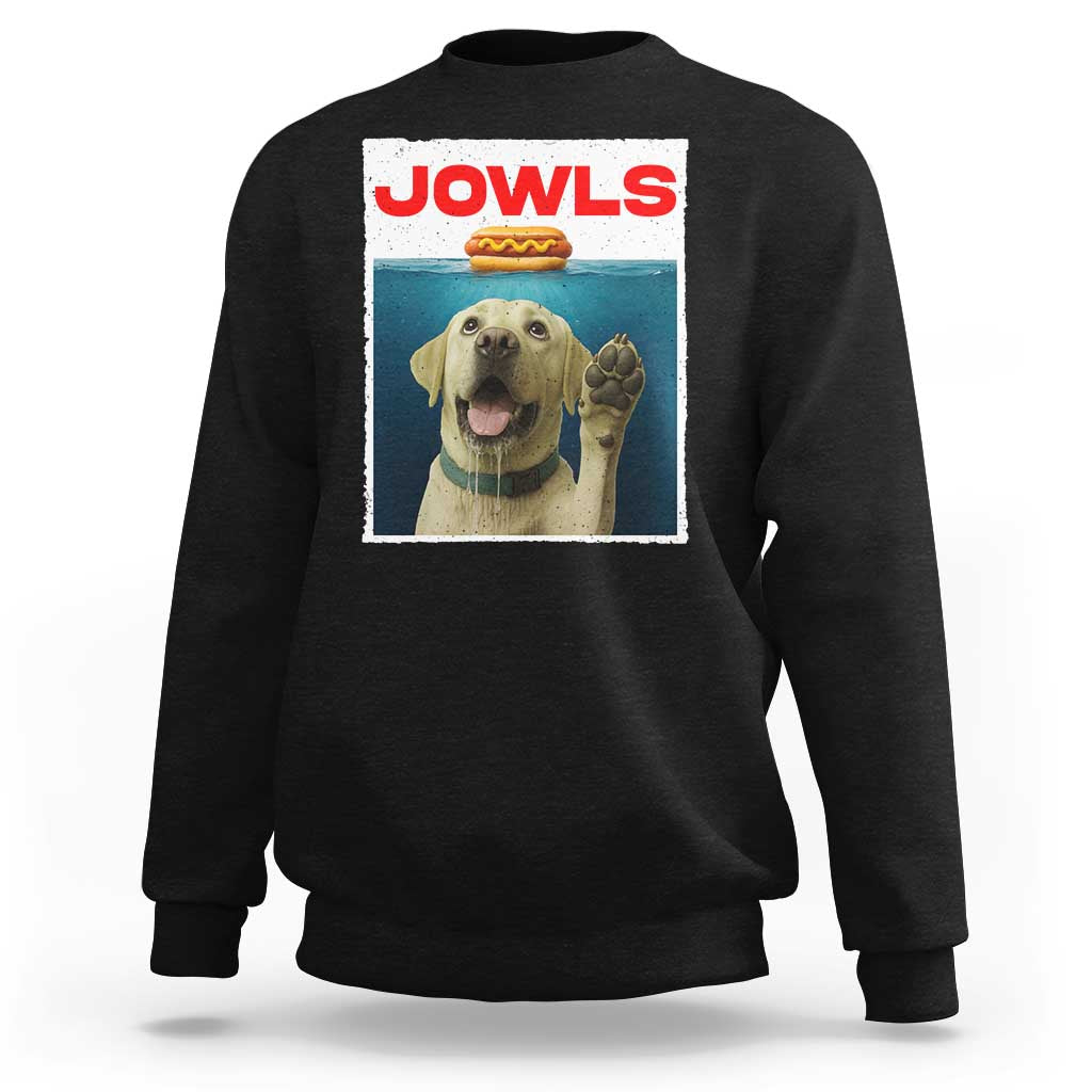 Funny Yellow Lab Jowls Sweatshirt Labrador Retriever Lover Gift - Wonder Print Shop