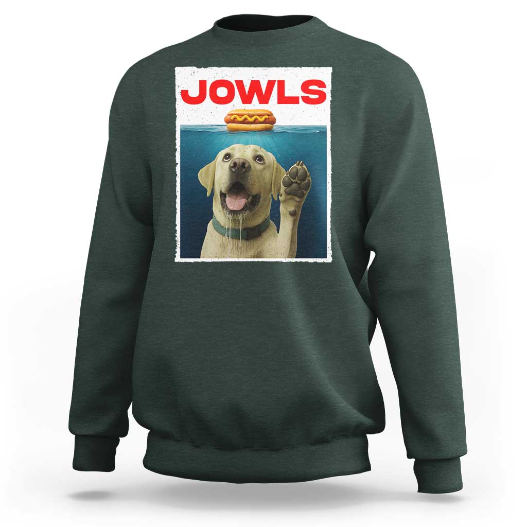 Funny Yellow Lab Jowls Sweatshirt Labrador Retriever Lover Gift - Wonder Print Shop