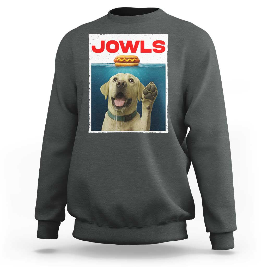 Funny Yellow Lab Jowls Sweatshirt Labrador Retriever Lover Gift - Wonder Print Shop