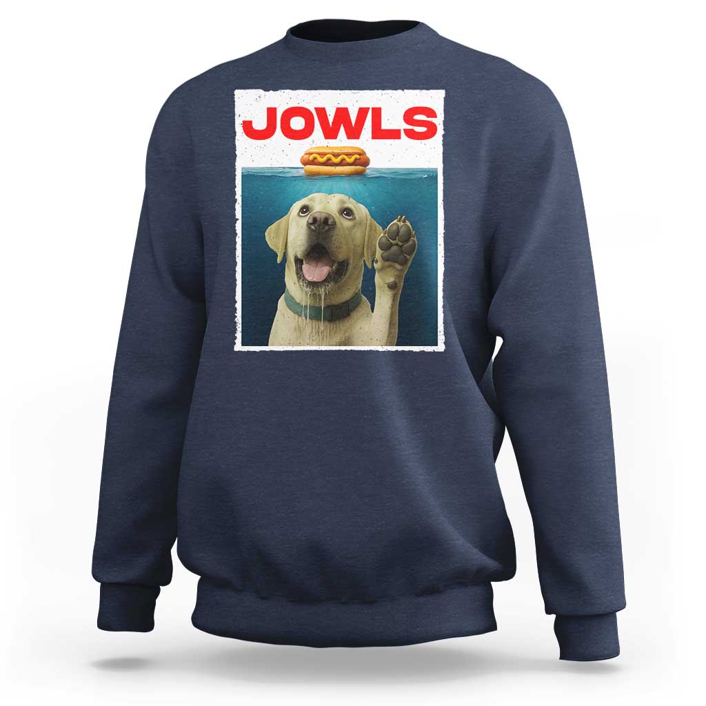 Funny Yellow Lab Jowls Sweatshirt Labrador Retriever Lover Gift - Wonder Print Shop