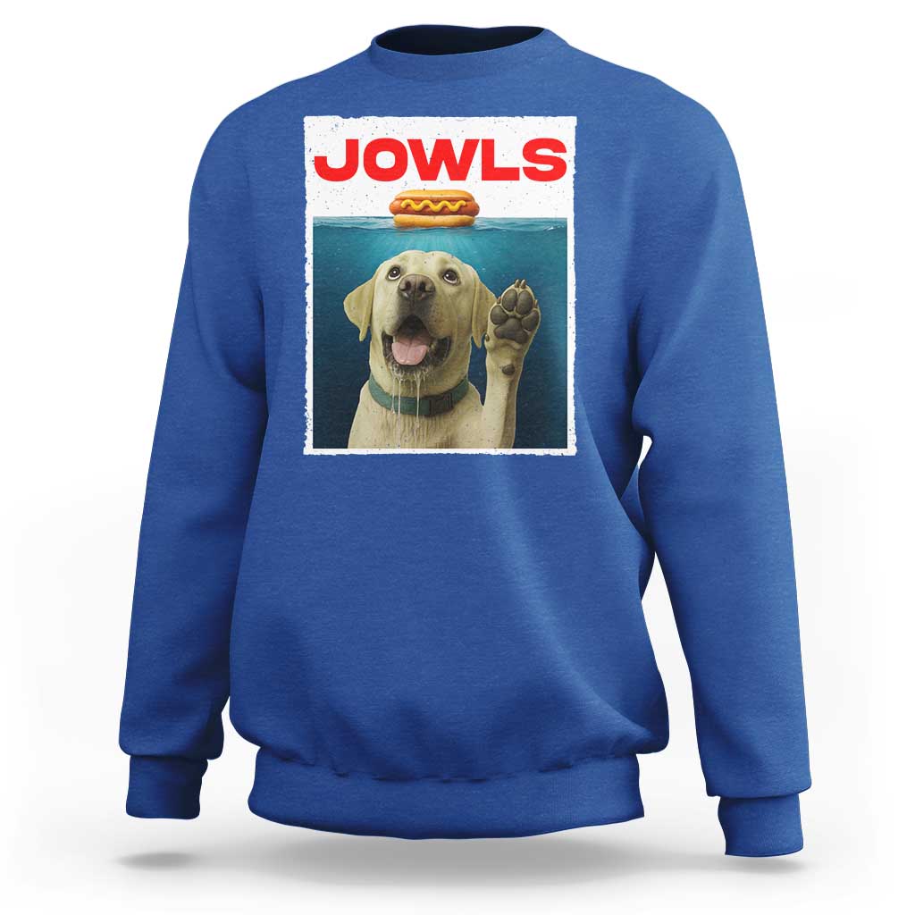 Funny Yellow Lab Jowls Sweatshirt Labrador Retriever Lover Gift - Wonder Print Shop