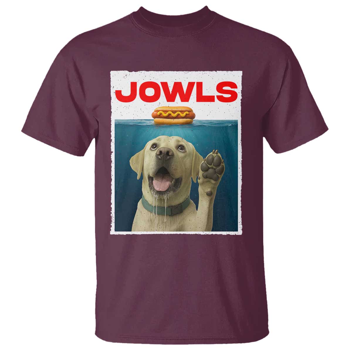 Funny Yellow Lab Jowls T Shirt Labrador Retriever Lover Gift - Wonder Print Shop