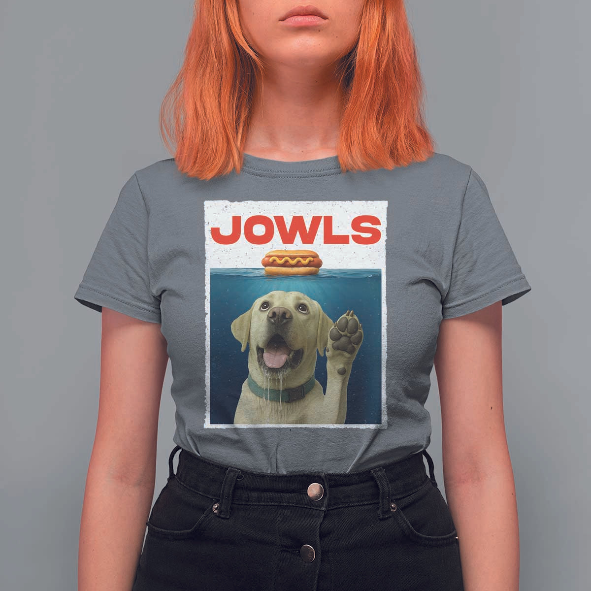 Funny Yellow Lab Jowls T Shirt For Women Labrador Retriever Lover Gift - Wonder Print Shop