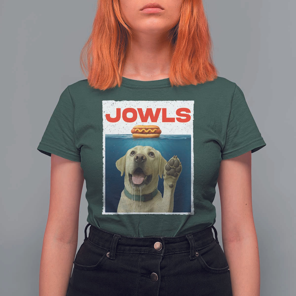 Funny Yellow Lab Jowls T Shirt For Women Labrador Retriever Lover Gift - Wonder Print Shop